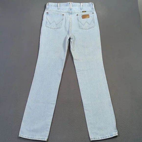 Wrangler Jeans Men's 33x34 Fits 32x33 Blue 936GBH Cowboy Cut Slim Denim Western - Picture 3 of 11